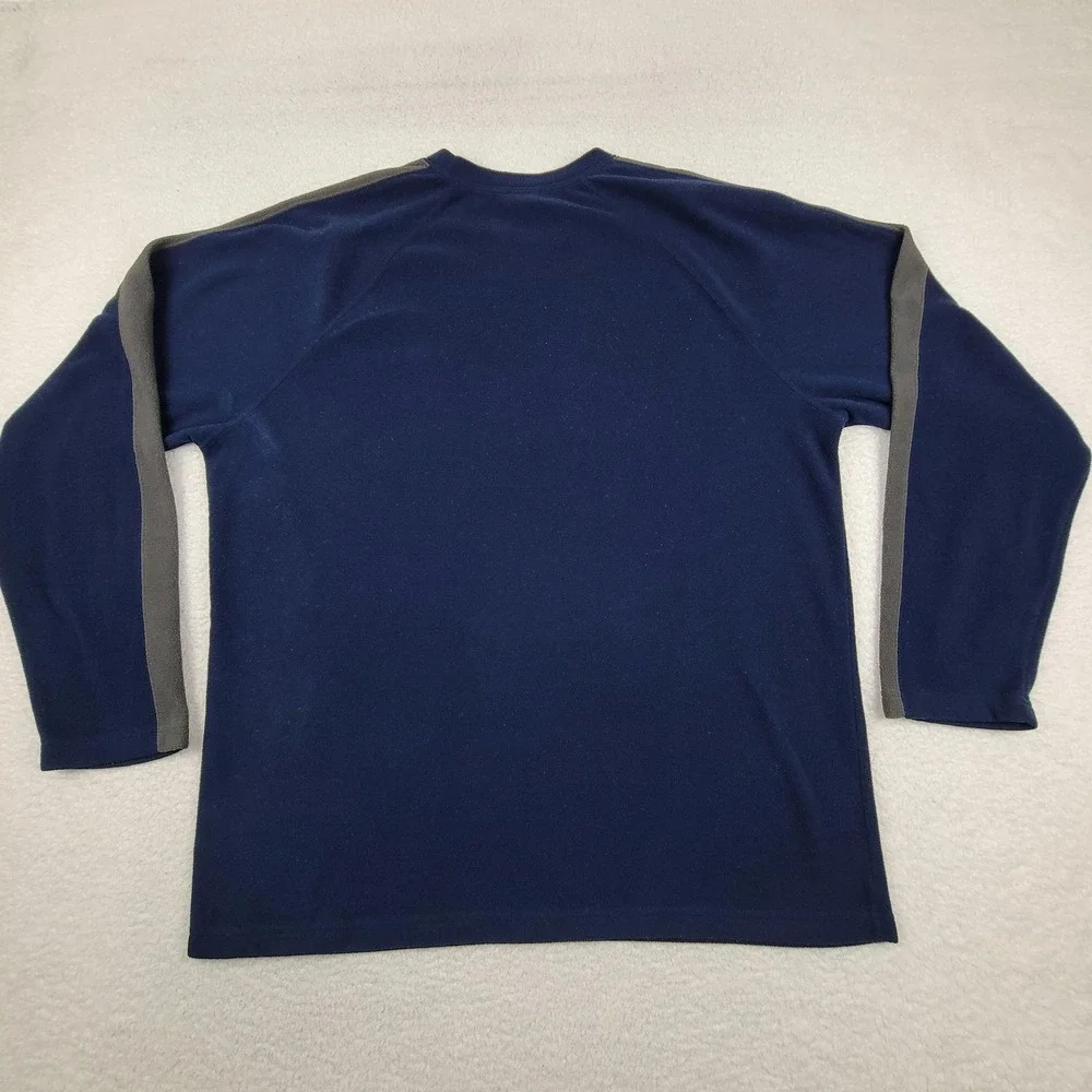 North Face Pullover Mens XL Blue Gray Fleece Crewneck Outdoor‎ Hiking Sweater